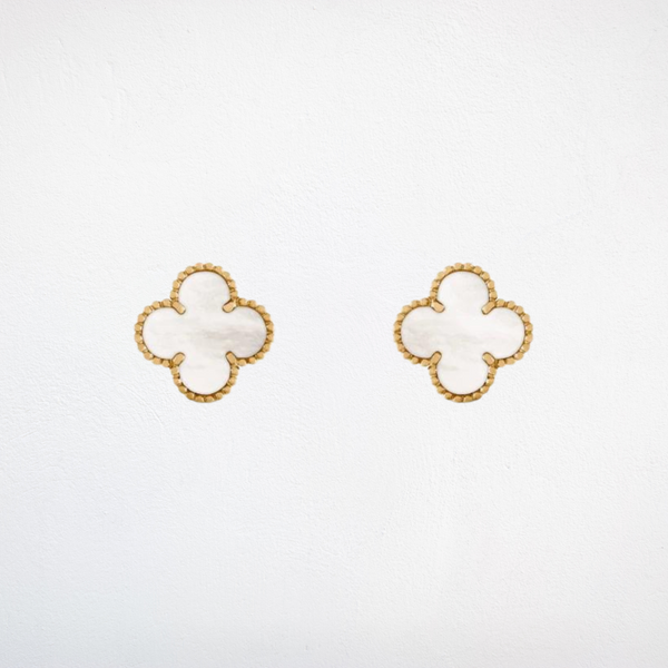 Elegant Clover Statement Studs