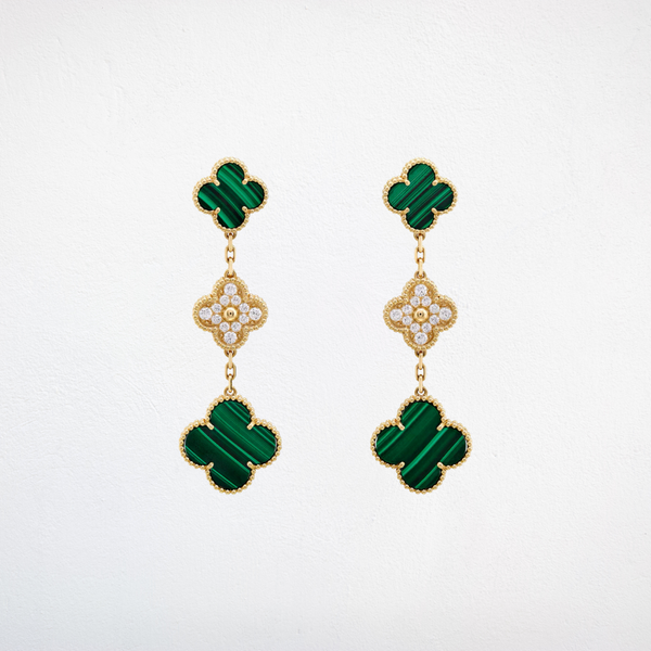 Enchanted Clover Cascade Earrings