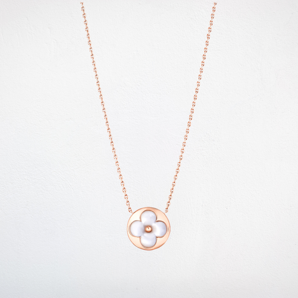 Lustrous Pearl Sunburst Pendant Necklace - White