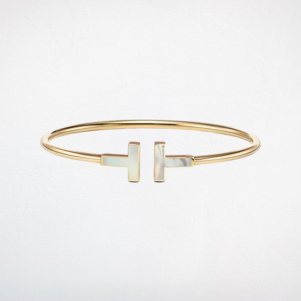 Minimalist T-Bar Wire Cuff