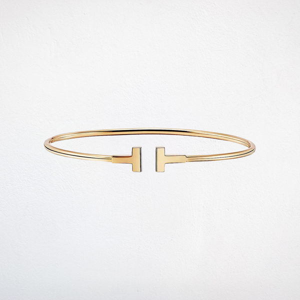 Sleek T-Bar Wire Bracelet